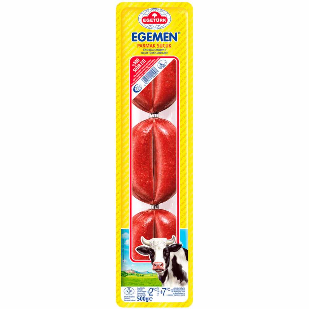 Egeturk Egemen Garlic Beef Finger Sausage 500g | Best Grocery