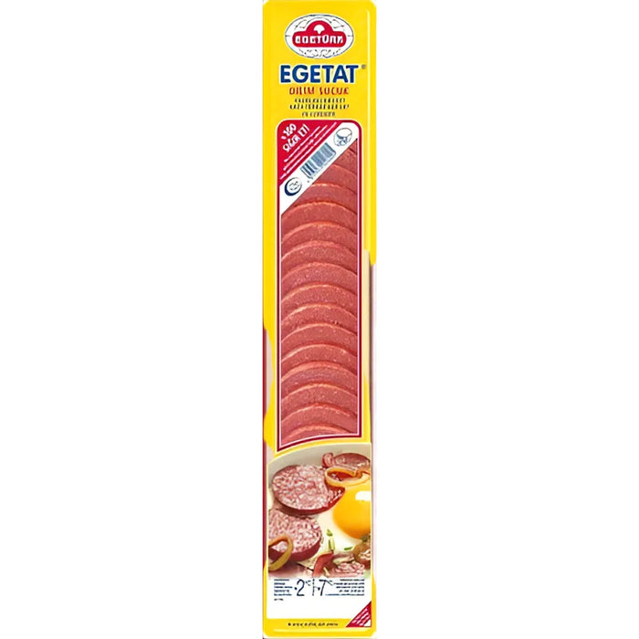 Egeturk Egetat Sliced Garlic Sausage (Dilim Sucuk) 200 gr