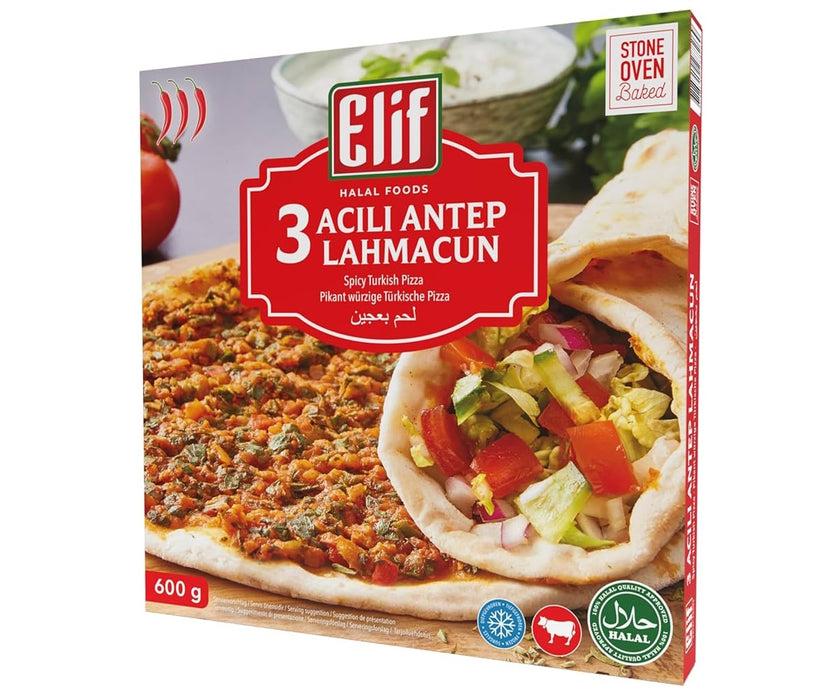 Elif 3 Antep Acili Lahmacun 600g