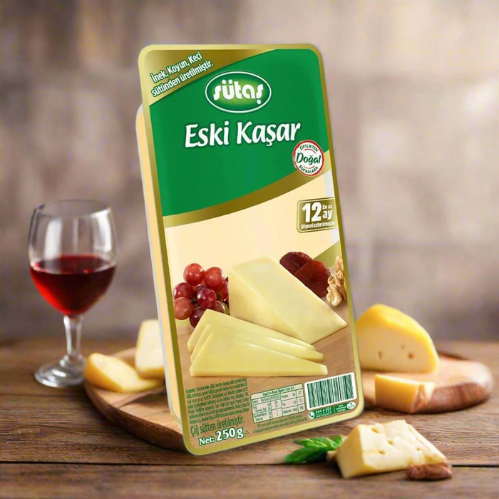 Sutas Aged Kashkaval  Cheese (Eski Kasar-12 ay olgunlastirilmis) 250 G