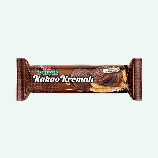 Buy Eti Burçak Cocoa Cream Biscuits 82g | Best Grocery