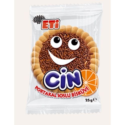 Buy Eti Cin Orange Jelly Biscuit 25g | Best Grocery