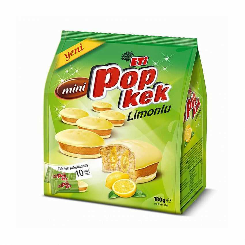 Eti Popkek Mini Limonlu Lemon Sauce Cakes 180g | Best Grocery