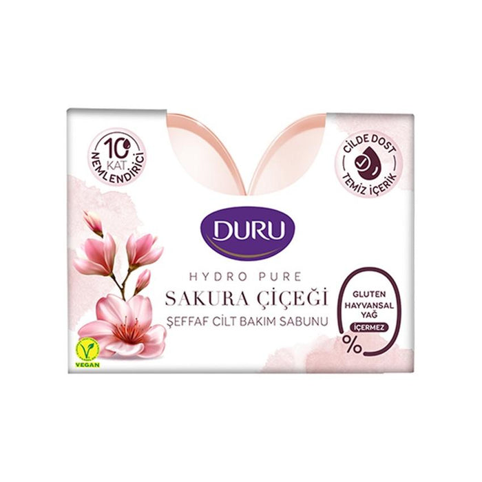 Evyap Duru Hydro Pure Sakura Soap (Cilt Bakim Sabunu) 135g x 2pc