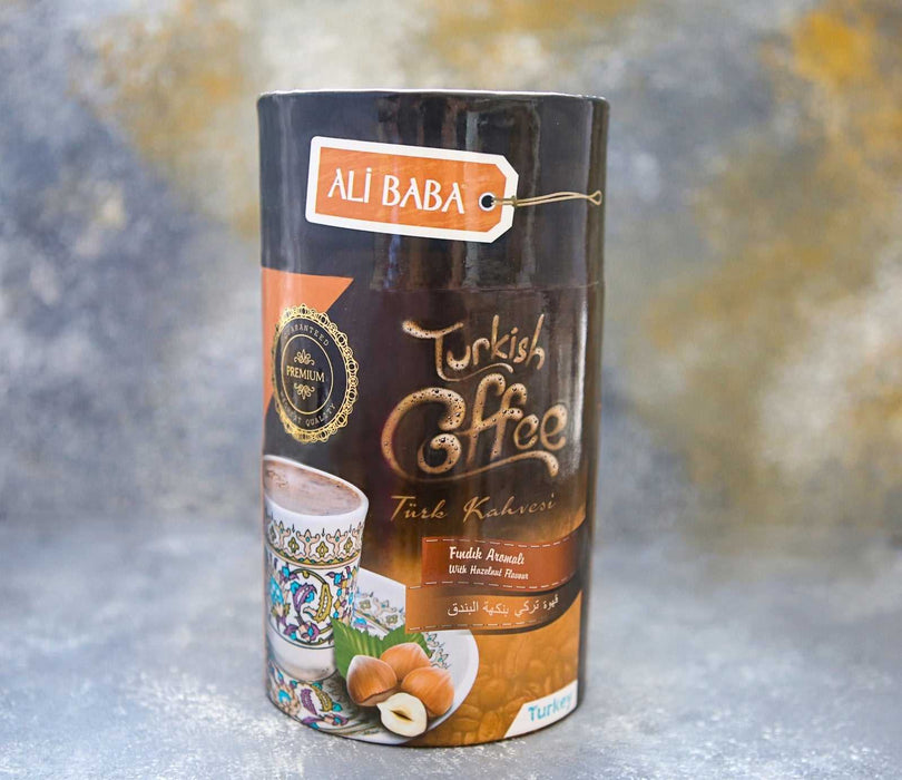 Ali Baba Silindir Kutuda Findik Aromali Turk Kahvesi (Turkish Coffee with Hazelnut Flavour) 300 g