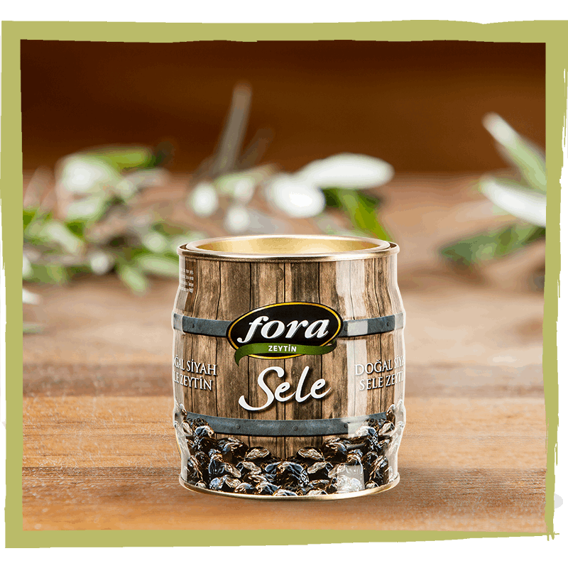 Fora Sele Dogal Siyah Zeytin Natural Black Olives 500g