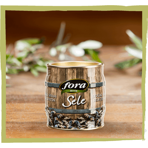 Fora Natural Black Olives (Dogal Siyah Sele Zeytin) 500 Gr