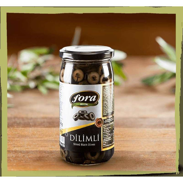 Fora Sliced Black Olives (Dilimli Siyah Zeytin) 160 Gr — Best Grocery
