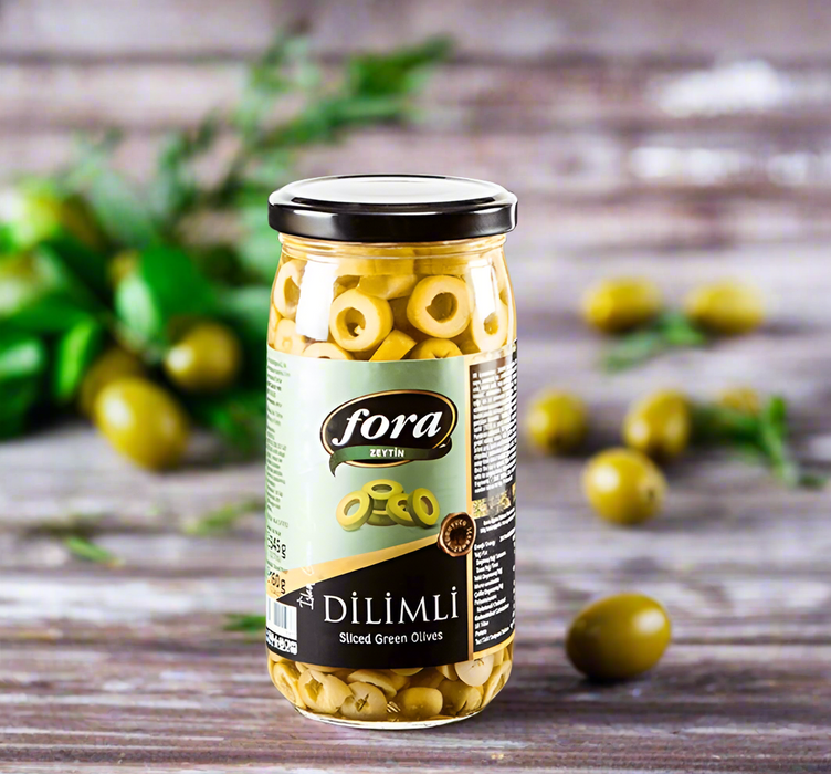 Fora Sliced Green Olives (Dilimli Yesil Zeytin) 160 Gr