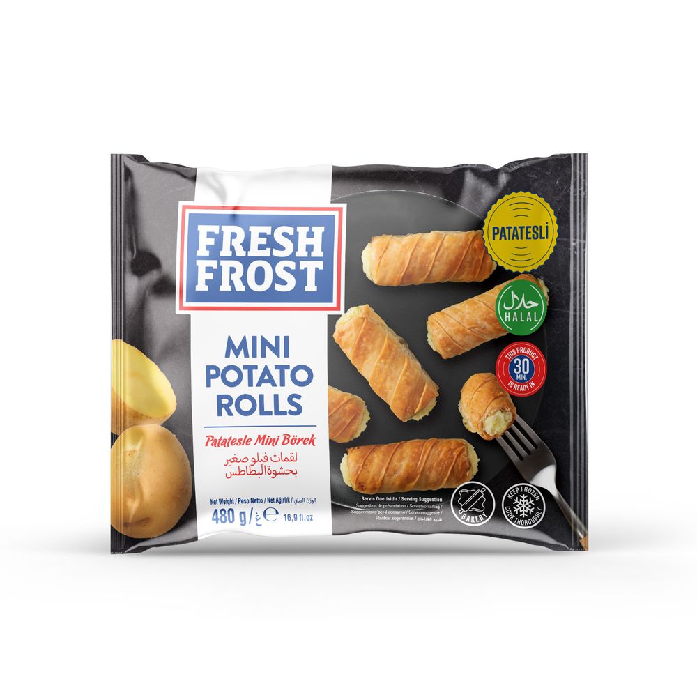 Freshfrost Frozen Mini Potato Rolls Borek 480g | Best Grocery