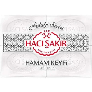 Haci Sakir Turkish Bath Hammam Soap (Hamam Keyfi Sabunu) 200gx4