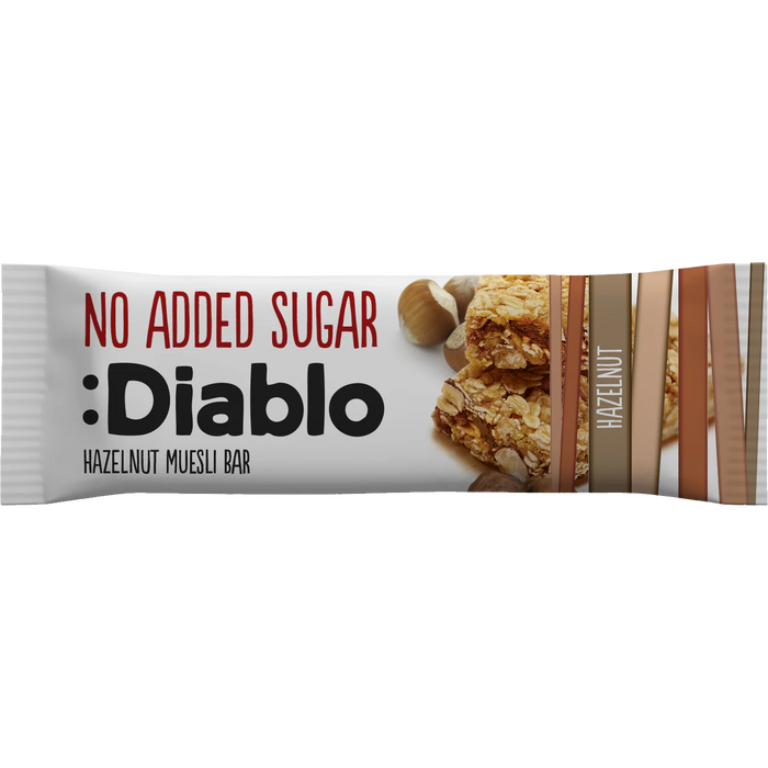 Diablo No Added Sugar Hazelnut Muesli Bar (30g)