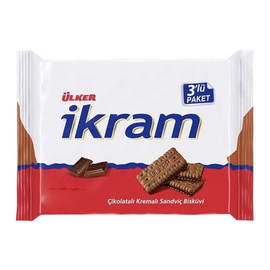 Ulker Ikram Sandvich Biscuit with Cacao Cream 3*84g