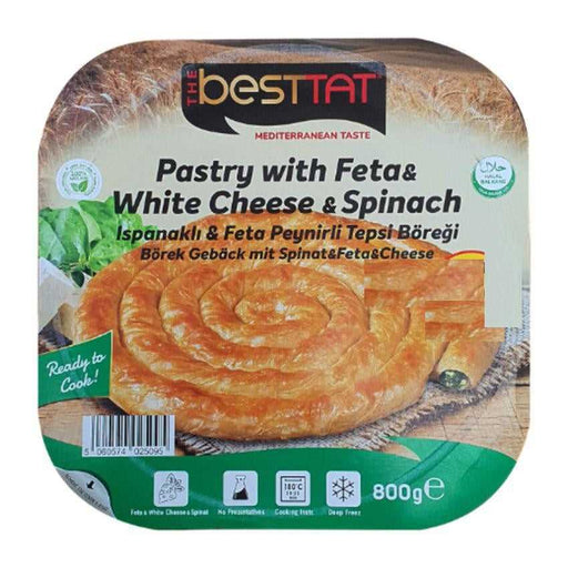Besttat Tepsi Pastry with Spinach and Feta Cheese 800gr (Ispanakli ve Peynirli Borek)