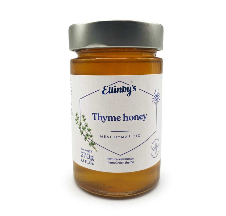 Ellinby's Greek Thyme Honey (Natural Raw Honey From Greek Thyme) 257g
