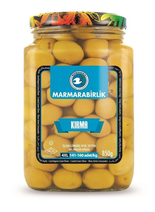 Marmarabirlik Green Cracked Olives (Kirma Zeytin) 3XL 850G