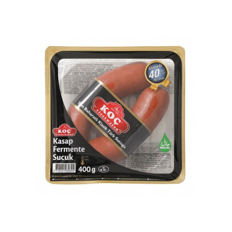 Koç Kasap Fermente Sucuk Traditional Halal Sausage 400g | Best Grocery