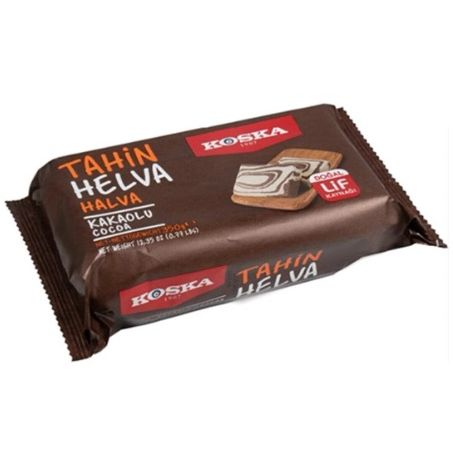 Koska Tahini Halva with Cocoa Sweet Block 400g - Best Grocery