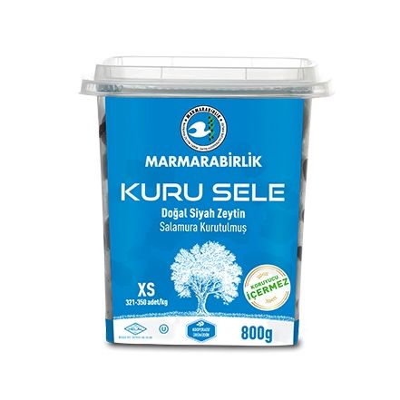 Marmarabirlik Kuru Sele Siyah Zeytin (XS) 800 gr