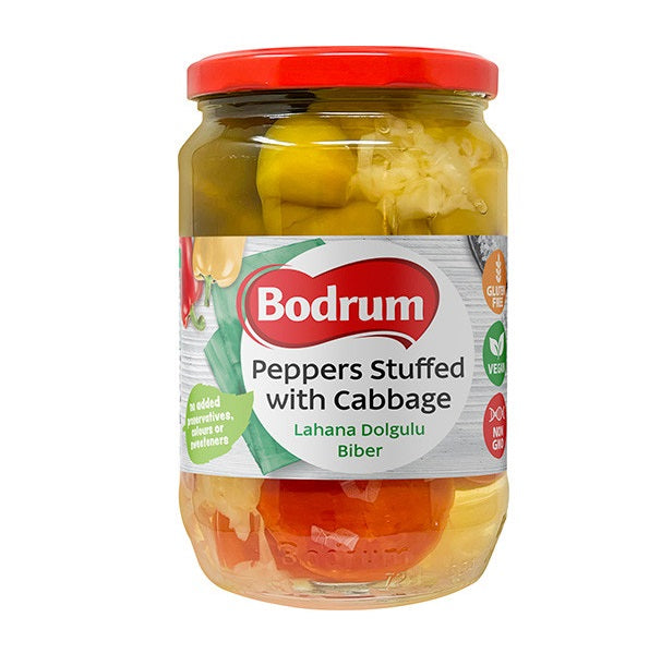 Bodrum Red-Yellow Pepper with Stuffed Cabbage (Lahana Dolgulu Biber) 680g