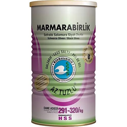 Marmarabirlik Az Tuzlu Less Salted Black Olives 800g | Best