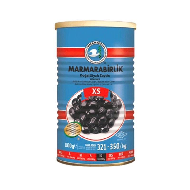 Marmarabirlik Extra Natural Black Olives XS 800g | Best Grocery