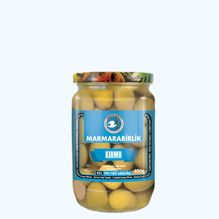 Marmarabirlik Green Cracked Olives 4XL ( Kirma Zeytin) 400 g