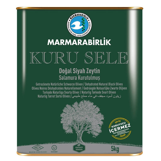 Marmarabirlik Kuru Sele 3XS Black Olives 5kg | Halal & Kosher
