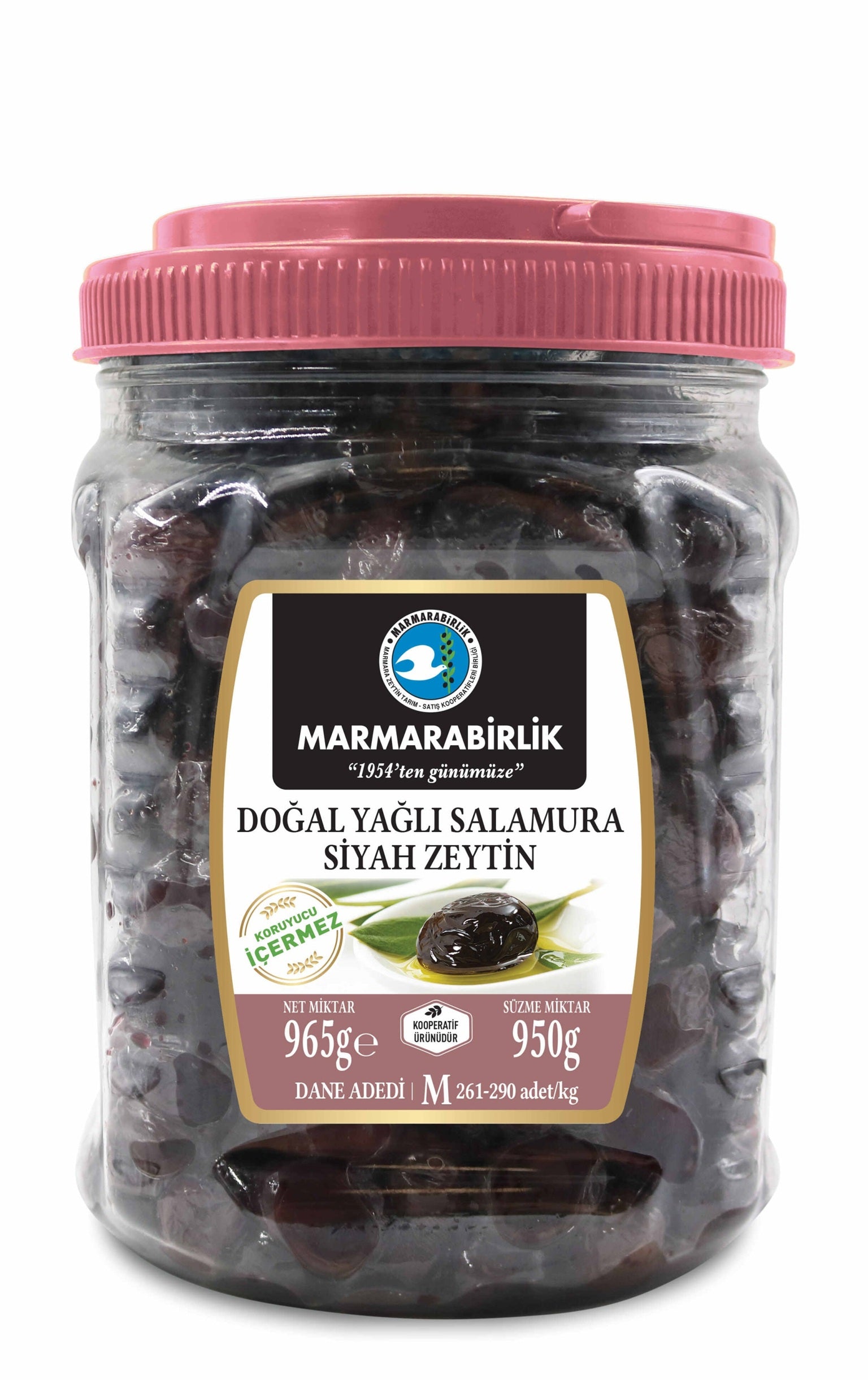 Marmarabirlik Oiled Black Olives M 950g | Best Grocery