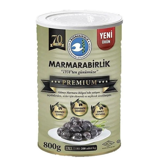 Marmarabirlik Premium Black Olives 2XL 800g | Best Grocery