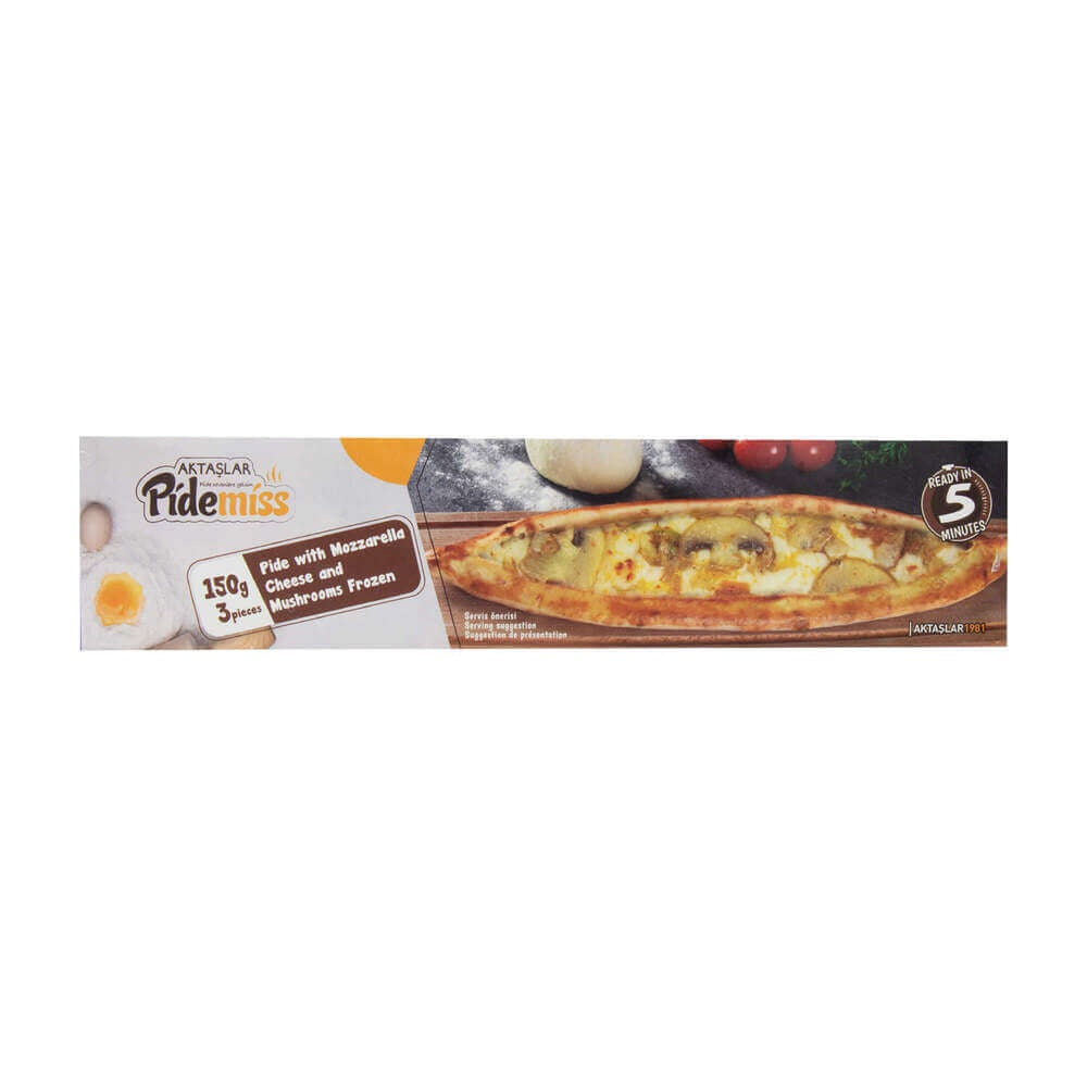 Pidemiss Frozen Mashroom Mozzarella Pide (3 pieces) 450g