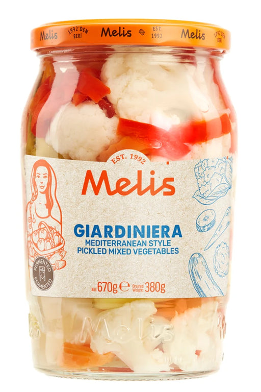 Melis Giardiniera Pickled Mixed Vegetables 670g | Best Grocery