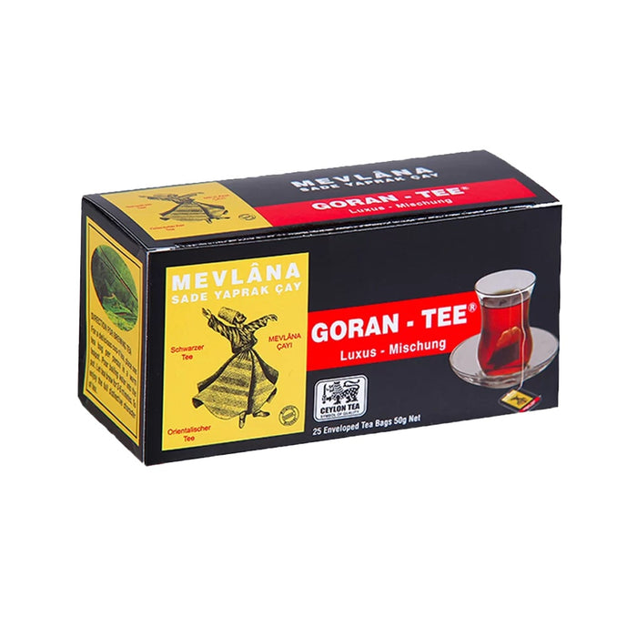 Mevlana Goran Ceylon Black Tea (Seylon Siyah Poset Cay) 25 Packs)
