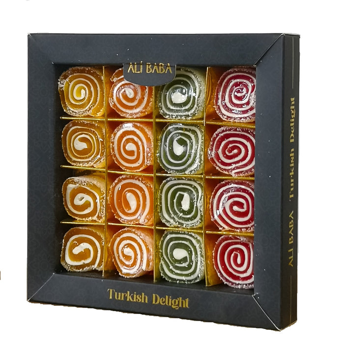 Ali Baba Turkish Delight Mixed Rolled (Sarmali Karisik Lokum) 340 g