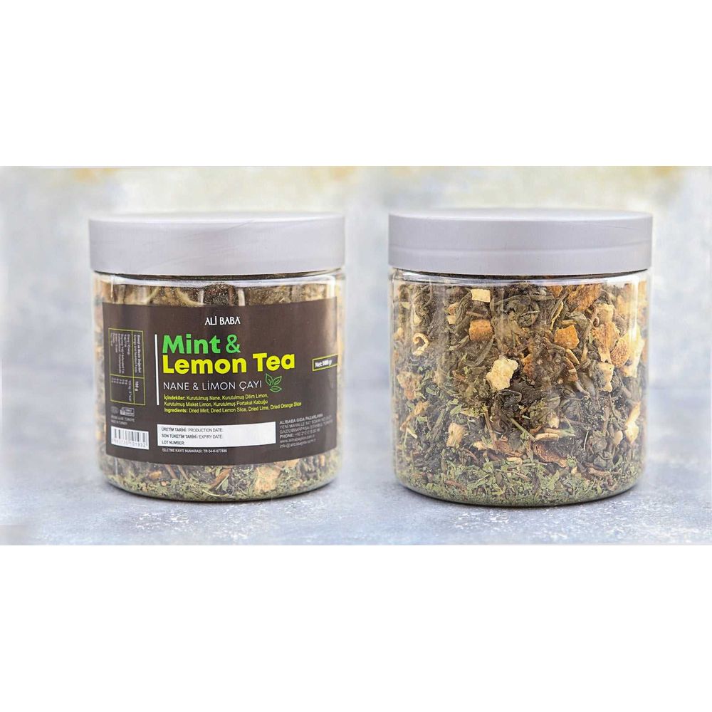 Ali Baba Kavanoz Nane & Limon Cayi (Mint & Lemon Tea) 100 g