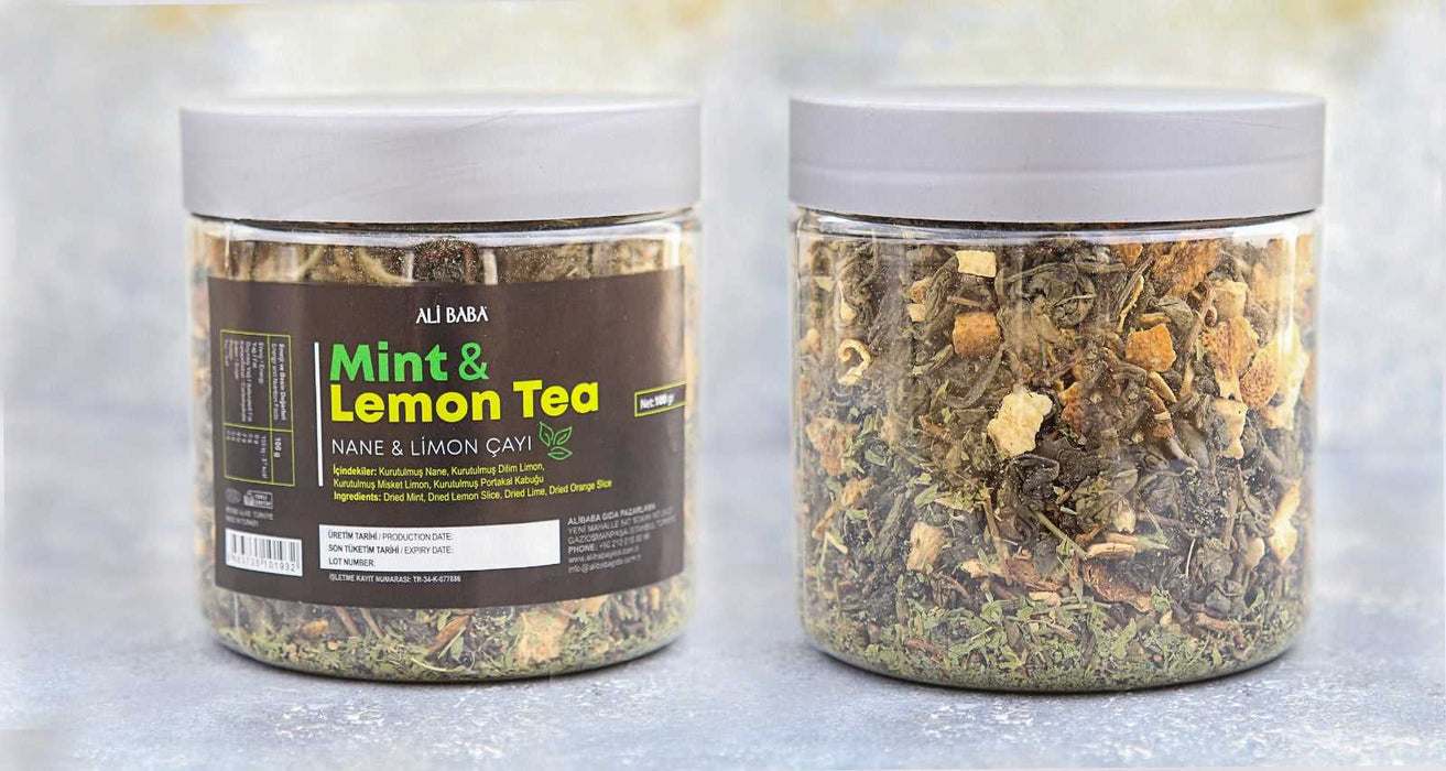 Ali Baba Kavanoz Nane & Limon Cayi (Mint & Lemon Tea) 100 g