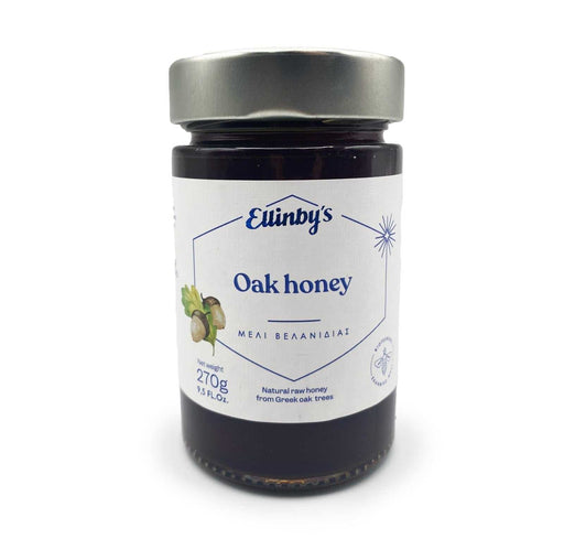 Ellinby's Greek Oak Honey (Natural Raw Honey From Oak Trees) 270g