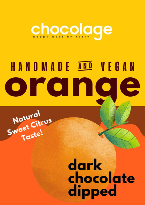 Chocolage Vegan Dark Chocolate Orangettes, 80g