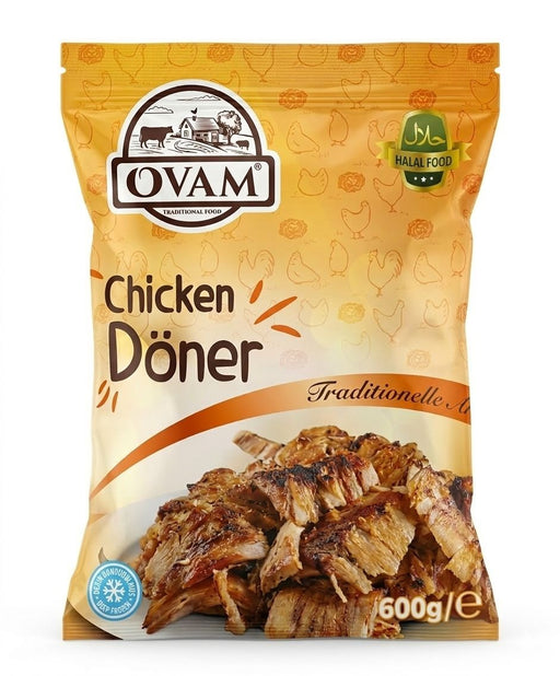 Ovam Halal Chicken Döner 600g | Frozen Meal | Best Grocery