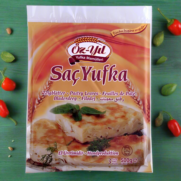 Ozyil Flat Type Fillo Pastry - Sac Yufka 3 Pcs 500 gr