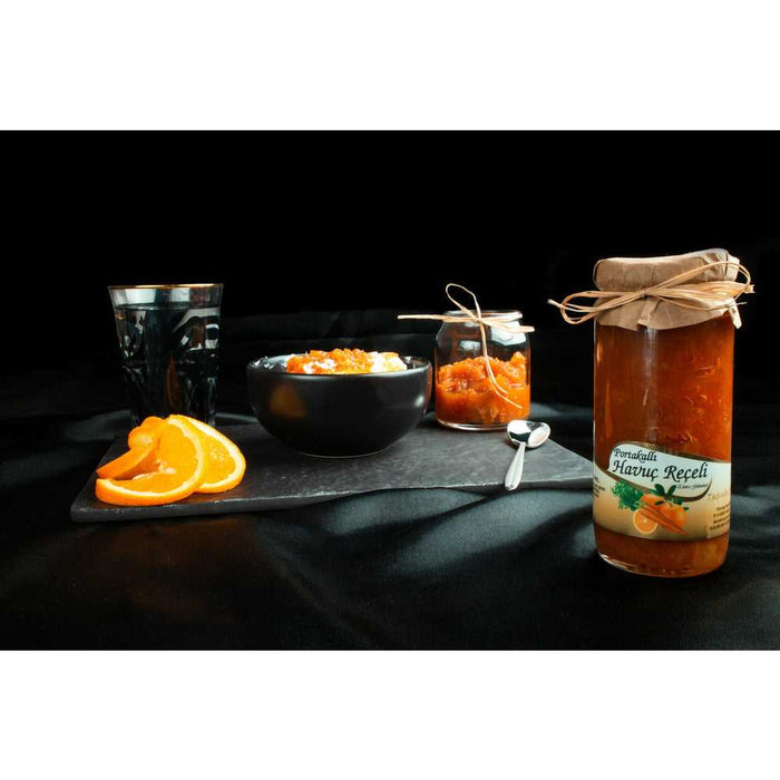 Atiye Laçin Carrot with Orange Jam Homemade Natural  (Portakallı Havuç Reçeli Ev Yapımı Doğal) 250 Gr