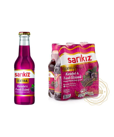 Sarikiz  Mineral Water Black Mulberry & Currant (Karadut ve Frenk Uzumu) 6*200 ml