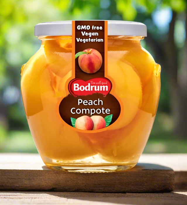 Bodrum Peach Compote (Seftali Kompostosu) 680g