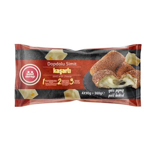 Simit Sarayı Part-Baked Kaşar Cheese Stuffed Simit 4x90g | Best Grocery