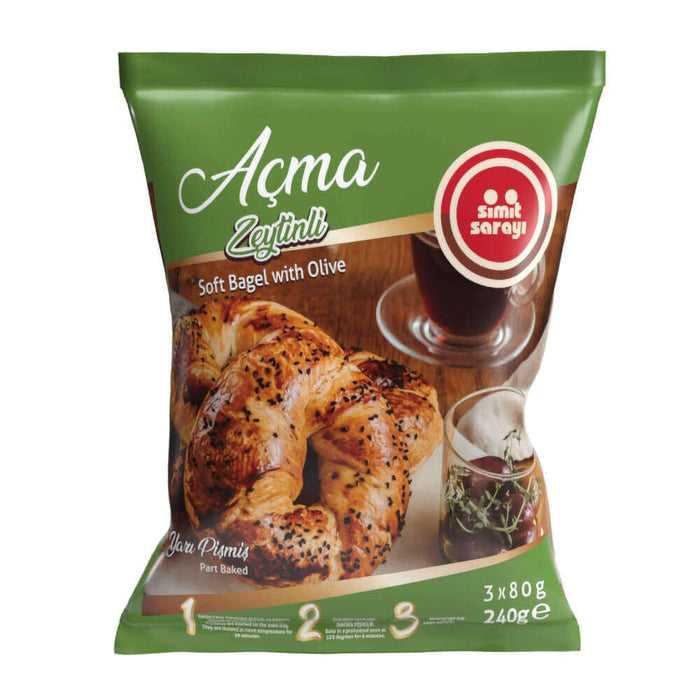 Simit Sarayı Zeytinli Açma 240g | Olive Bagel | Best Grocery