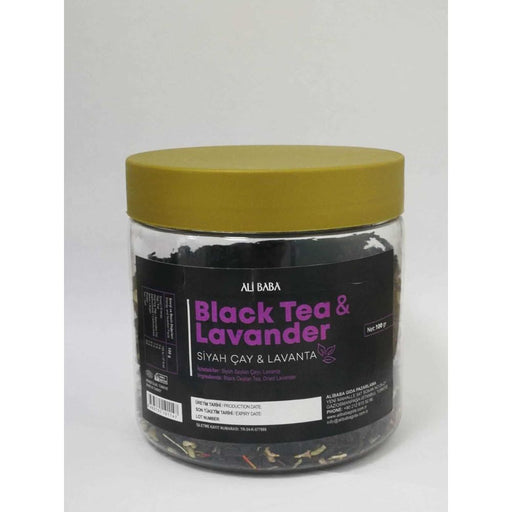 Ali Baba Kavanoz Siyah Cay & Lavanta (Black Tea & Lavender) 100 g