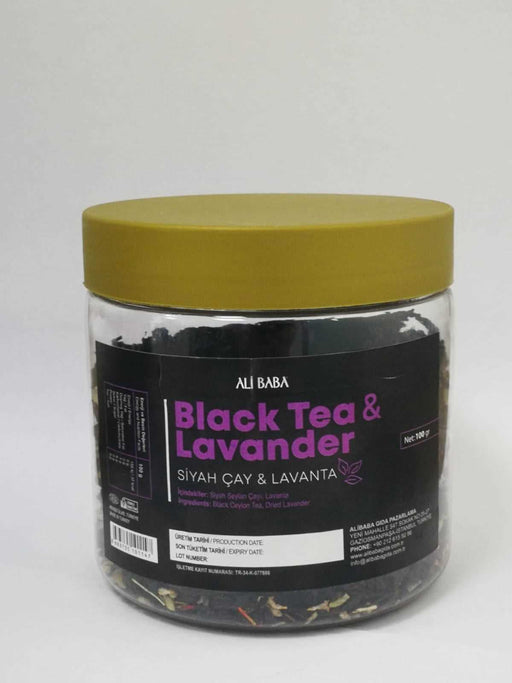 Ali Baba Kavanoz Siyah Cay & Lavanta (Black Tea & Lavender) 100 g
