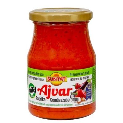 Buy Suntat Sweet Mild Ajvar Red Pepper Spread 370ml | Best Grocery