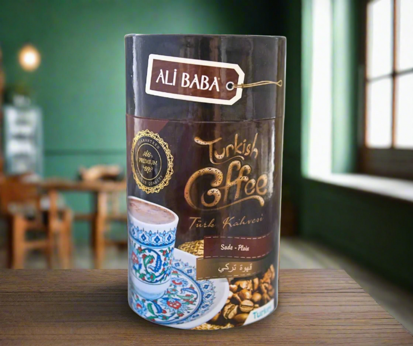 Ali Baba Turkish Coffee Plain (Silindir Kutuda Turk Kahvesi) 300 g