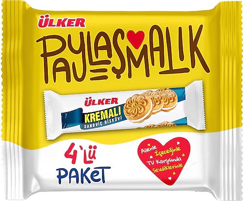 Ulker Kremali Biscuit 4*61g